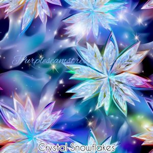 Crystal Snowflakes - Fabric