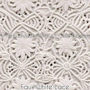 Faux White Lace - Fabric