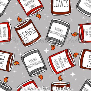Flickering Fall Candles - Fabric