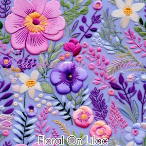 Floral on Lilac - Fabric