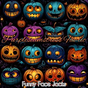 Funny Face Jacks - Fabric