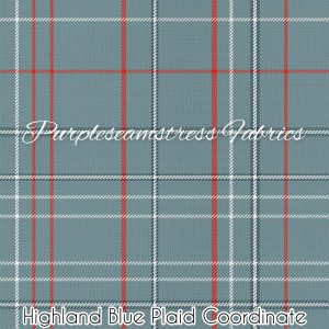 Highland Blue Plaid Coordinate - Fabric