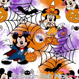 Halloween Web Mice - Fabric