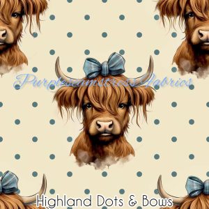 Highland Dots & Bows - Fabric