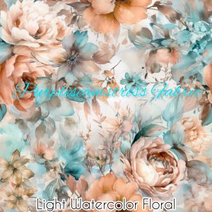 Light Watercolor Floral - Fabric