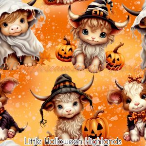 Little Halloween HIghlands - Fabric