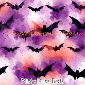 Misty Dusk Bats - Fabric
