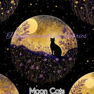 Moon Cats - Fabric