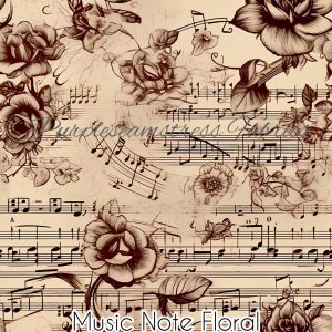 Musical Note Floral - Fabric