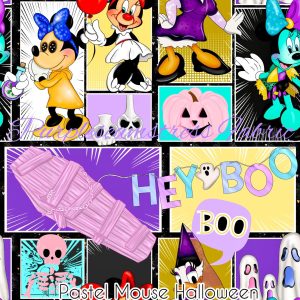 Pastel Mouse Halloween - Fabric