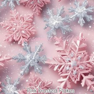 Faux Pastel Felt Snowflakes Cotton Lycra