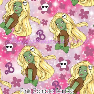 Pink Zombie Barbie - Fabric