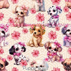 Puppy Bows - Fabric