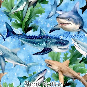 Shark Nation - Fabric