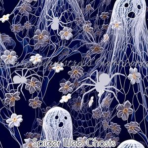 Spider Web Ghosts - Fabric