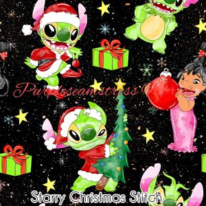 Starry Christmas Stitch - Fabric