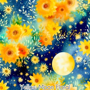 Yellow Moon Floral - Fabric