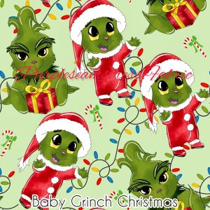 Baby Grinch Christmas - Fabric