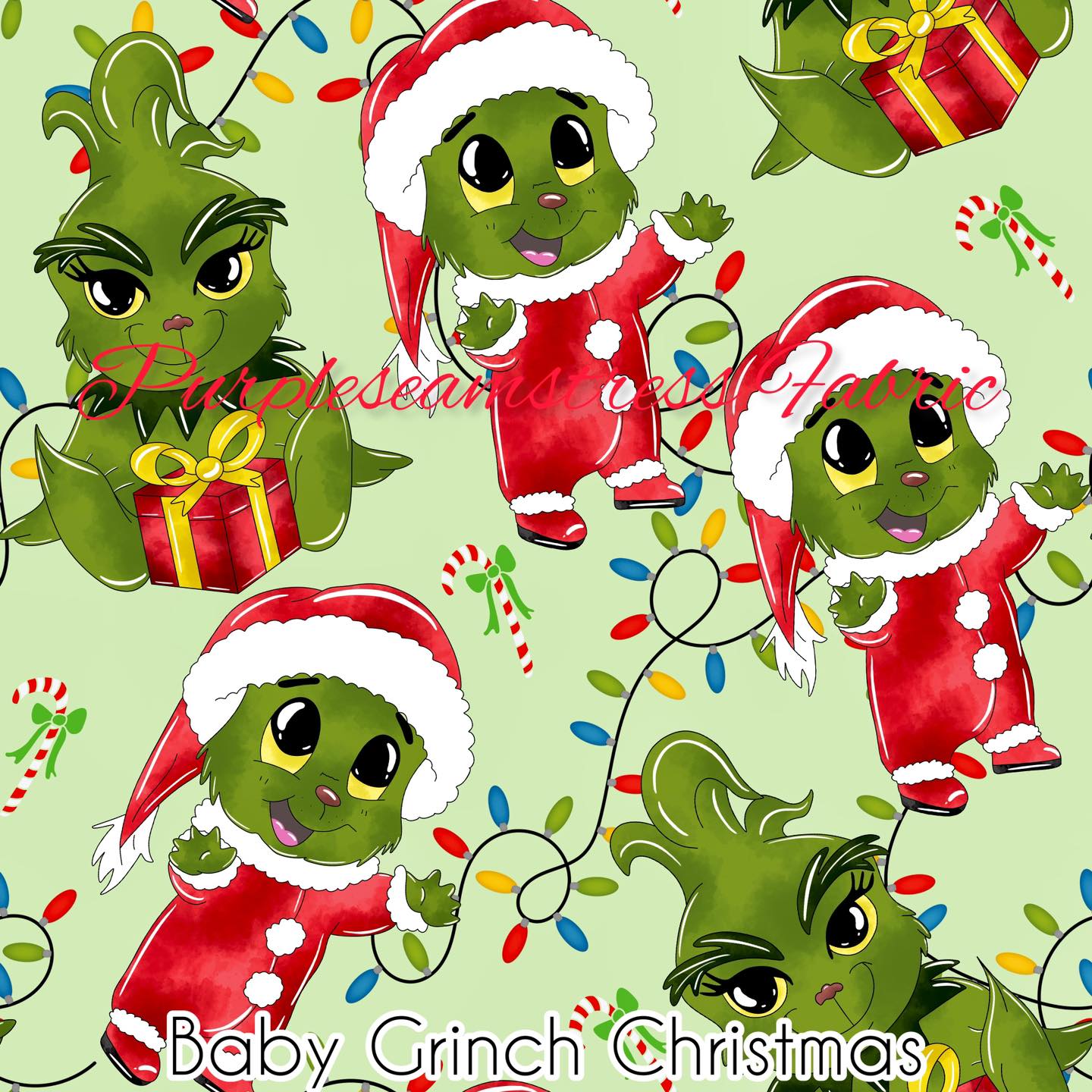 Baby Grinch Christmas – Purpleseamstress Fabric
