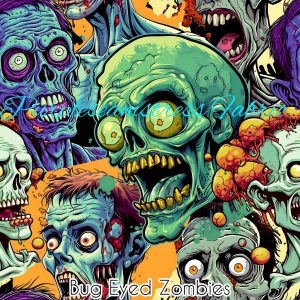Bug Eyed Zombies - Fabric
