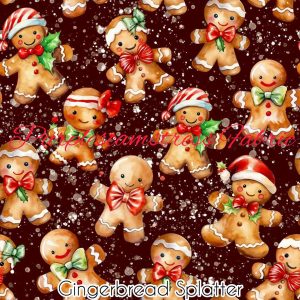Gingerbread Splatter - Fabric