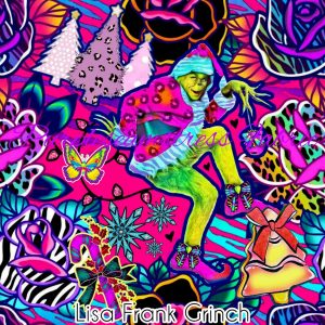 Lisa Frank Grinch - Fabric