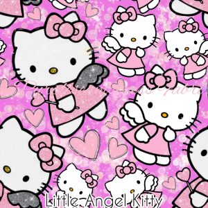Halloween Hello Kitty on Pink Cotton Lycra – Purpleseamstress Fabric