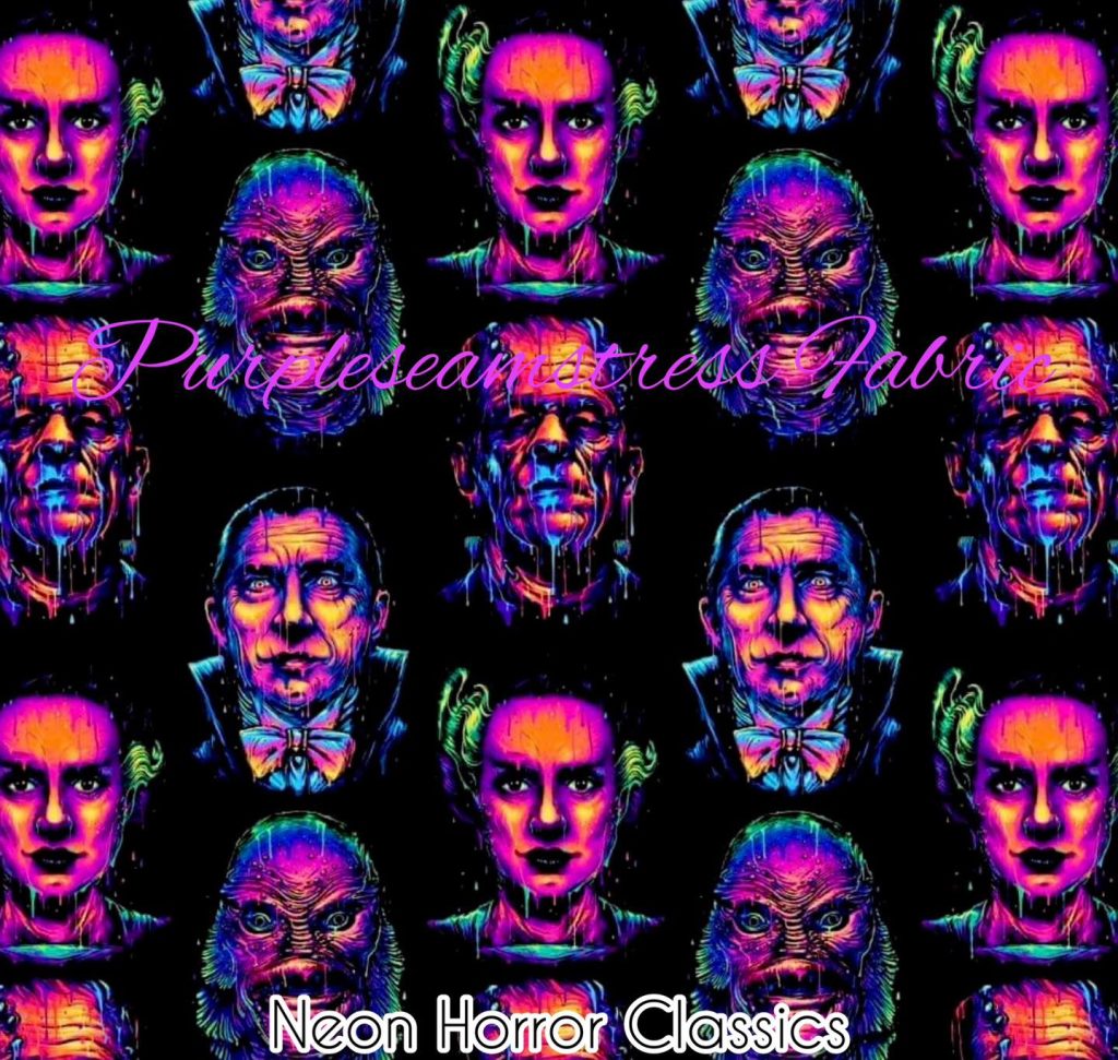 Neon Horror Classics – Purpleseamstress Fabric