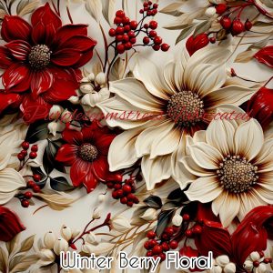 Winter Berry Floral - Fabric