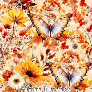 Autumn Butterflies - Fabric