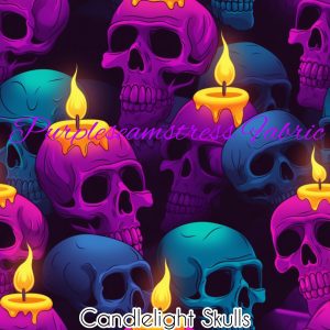 Candlelight Skulls - Fabric