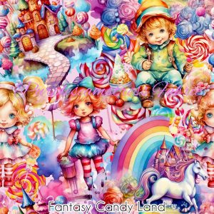 Fantasy Candy Land - Fabric