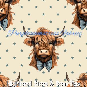 Highland Stars & Bow Ties - Fabric