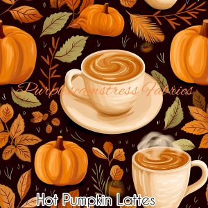 Hot Pumpkin Lattes - Fabric