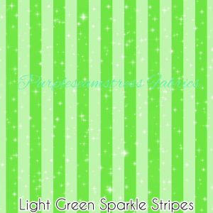 Light Green Sparkle Stripes - Fabric