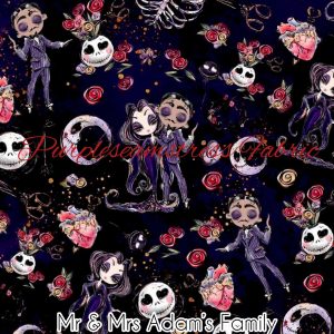 Mr & Mrs Adams Family - Fabric