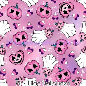 Pink Lilac Halloween - Fabric