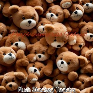 Plush Stacked Teddys - Fabric