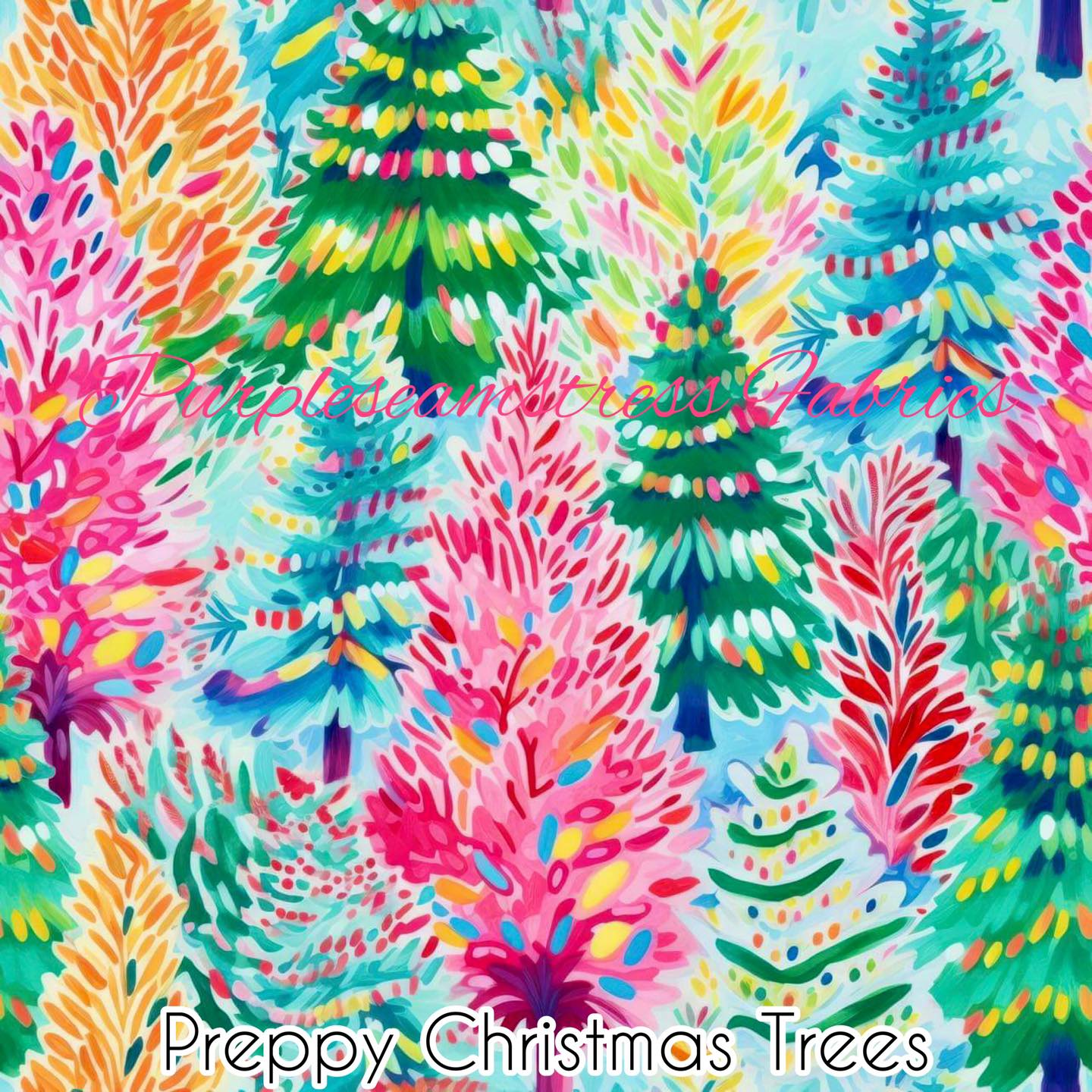 Preppy Christmas Tree – Purpleseamstress Fabric