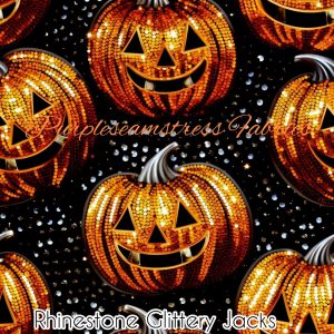 Rhinestone Glittery Jacks - Fabric