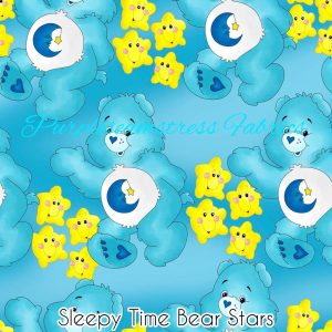 Sleepy Time Bear Stars - Fabric