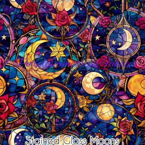 Stained Glass Moons - Fabric