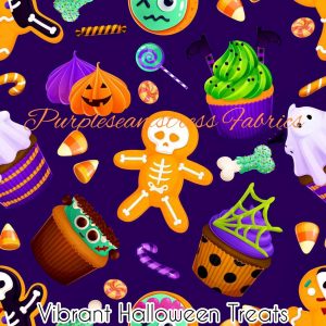 Vibrant Halloween Treats - Fabric