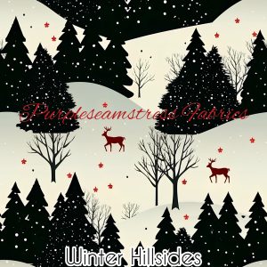 Winter Hillsides - Fabric