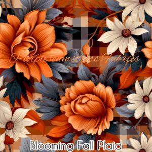 Blooming Fall Plaid - Fabric
