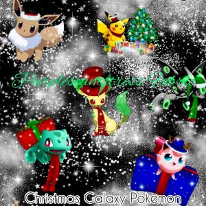 Christmas Galaxy Pokemon - Fabric