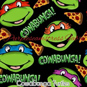 Cowabunga Turtles - Fabric
