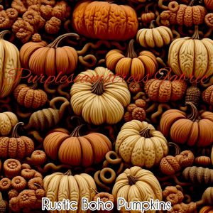 Rustic Boho Pumpkins - Fabric
