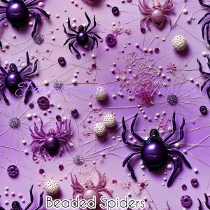 Beaded Spiders - Fabric