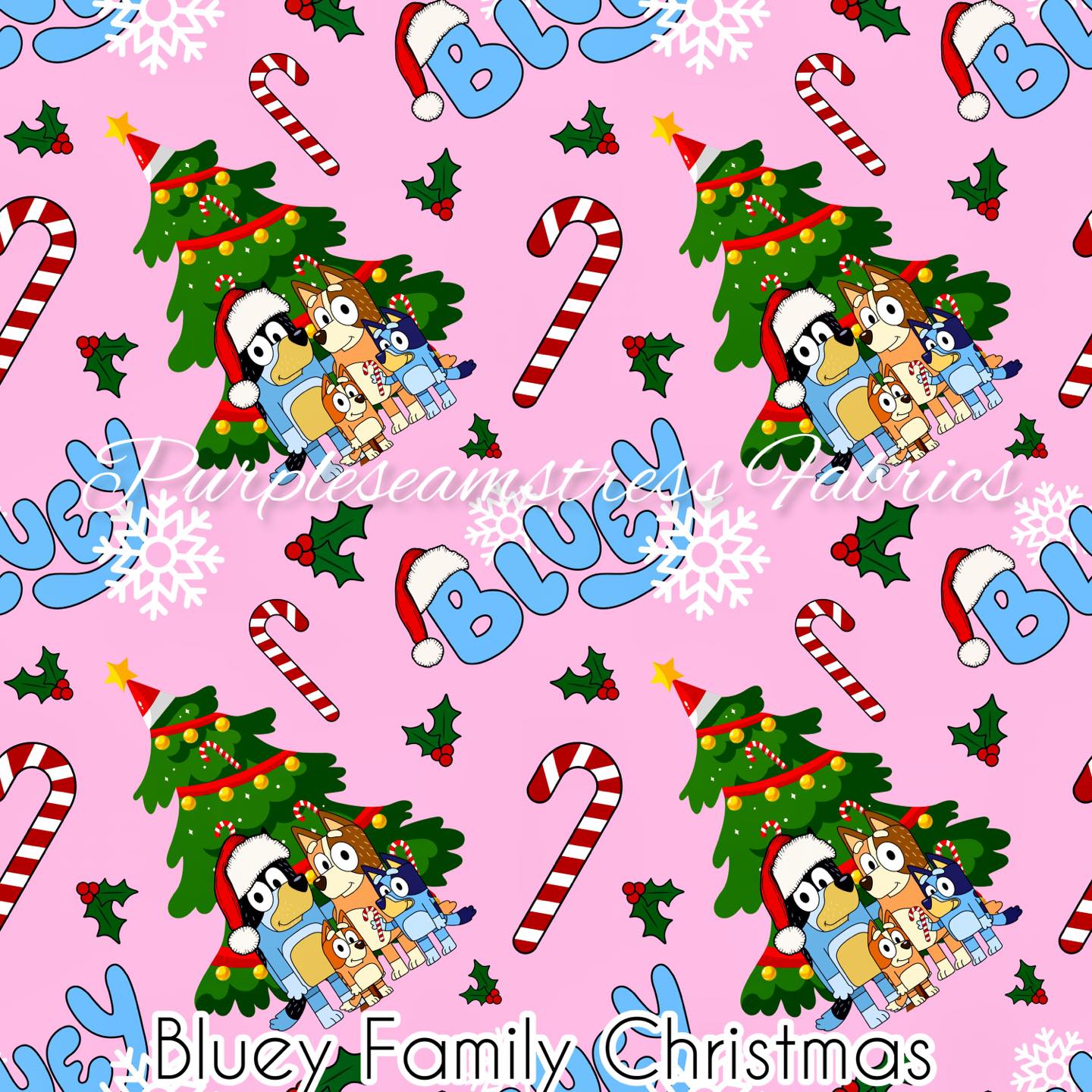 Bluey & Family Cotton Fabric